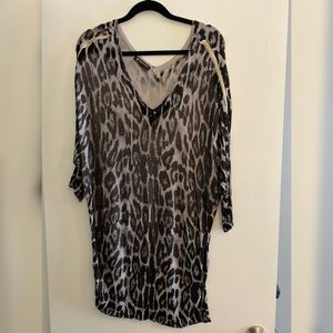 Snow Leopard Print Sweater